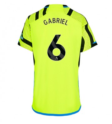 Arsenal Gabriel Magalhaes #6 Replika Udebanetrøje Dame 2023-24 Kortærmet
